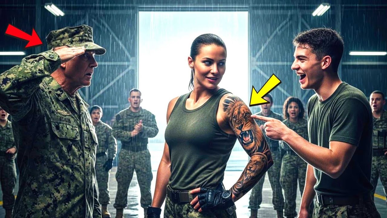 They Mocked Her Tattoo, Until a SEAL Commander Saluted and the Whole Room Went Silent