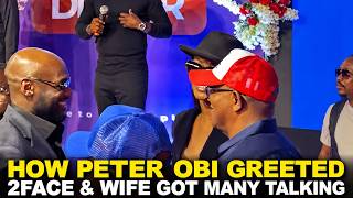 How Peter Obi greeted 2Face Idibia and his speech at NDC Aspirants Dinner got many talking