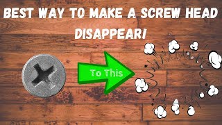 How To Hide Screws In Wood | Cover Screw Heads Without Plugs Or Filler