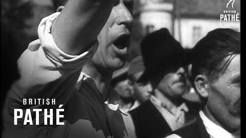 Magyarok tüntetnek az új határok ellen (1946)