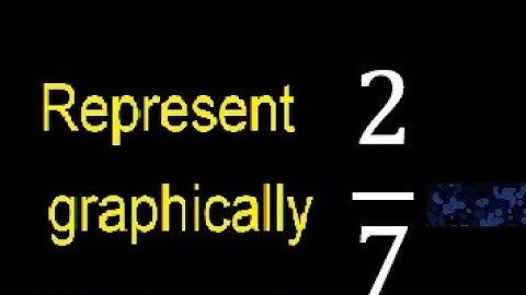 Represent 2/7 graphically . Graphic representation of fractions, graph