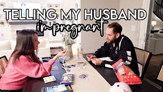 telling my husband I'm pregnant (he was NOT expecting this...)