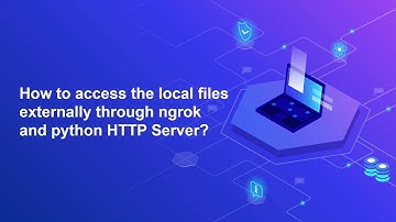 How to access the local files externally through ngrok and python HTTP Server?