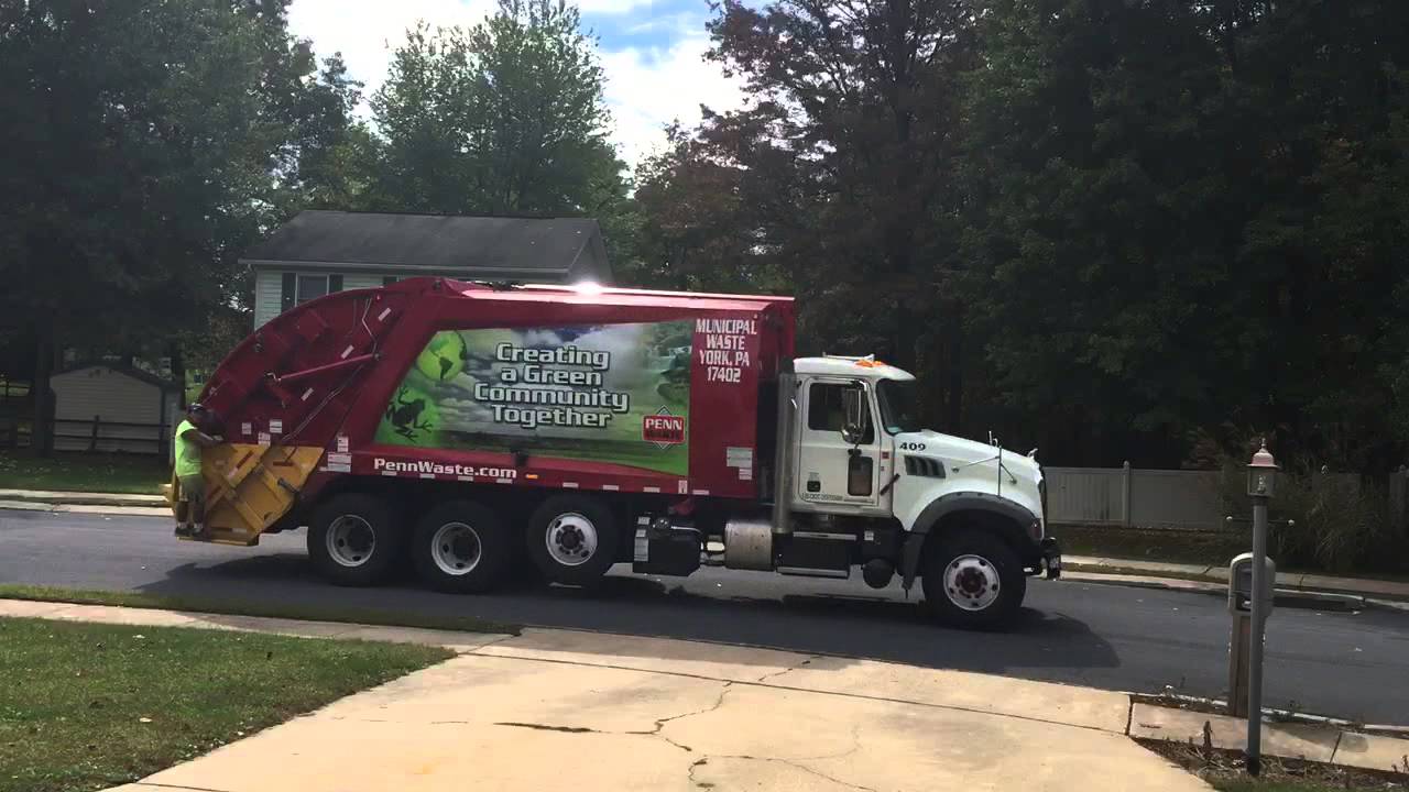 Penn Waste Garbage Truck 10/14/15 YouTube