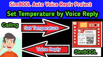Sim800L IVR Project || Auto Voice Reply || Arduino Audio ||  Set Temperature Value by calling || UNO