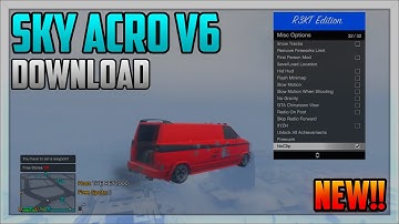 GTA 5 Online: "SkyAcro v6 MOD MENU" - Make players dance! TU27 (GTA 5 Mods)