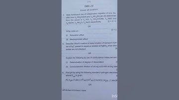 +3 4th sem Che (CC-X) previous year question #question #rajendra University question paper