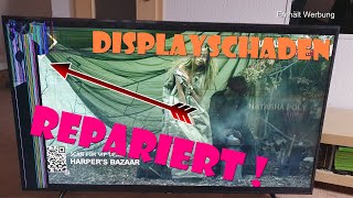 TV repair | Displayschaden | reparatur gebrochenes LCD | Display Replacement Smart Tv