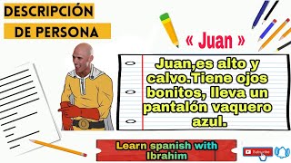 Cómo describir personas en español: adjetivos, verbos importantes_تعلم_اللغة_الإسبانية