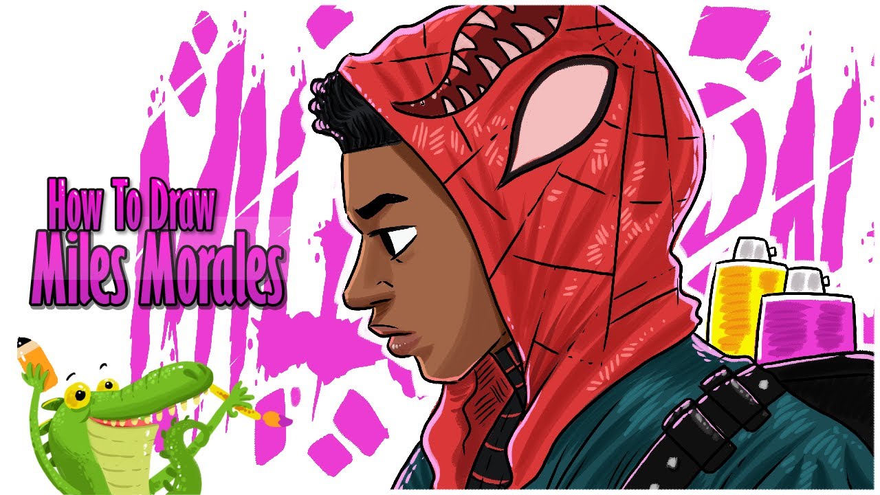 How to Draw Miles Morales | SpiderMan - YouTube
