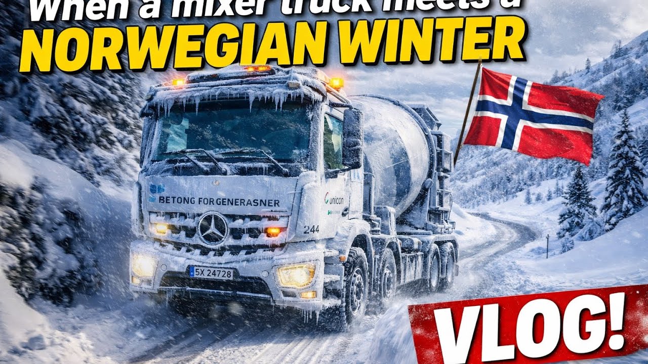 When a Mixer Truck Meet the Norwegian Winter!