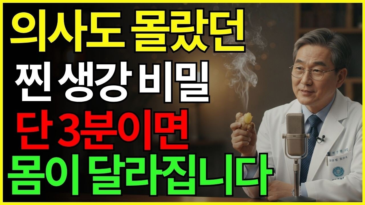 의사도 놀란 ‘찐 생강’ 효능, 혈압과 염증이 동시에 안정됩니다 | 건강식품 | 면역 | 혈관 | 노하우