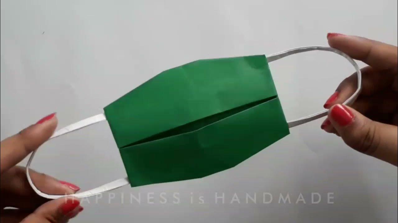 Easy Origami Face Mask for Kids How to Make a Paper Mask Mask with