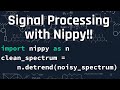 Nippy Signal Processing Tutorial for Near IR Spectroscopy