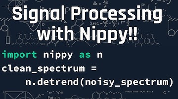 Nippy Signal Processing Tutorial for Near IR Spectroscopy