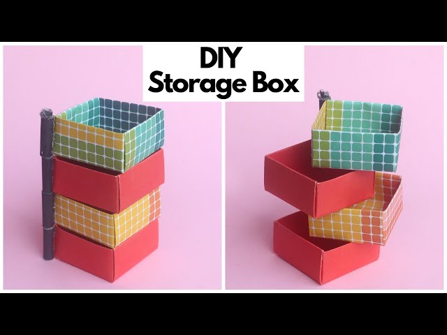 DIY Paper Storage Box, Stepper Box