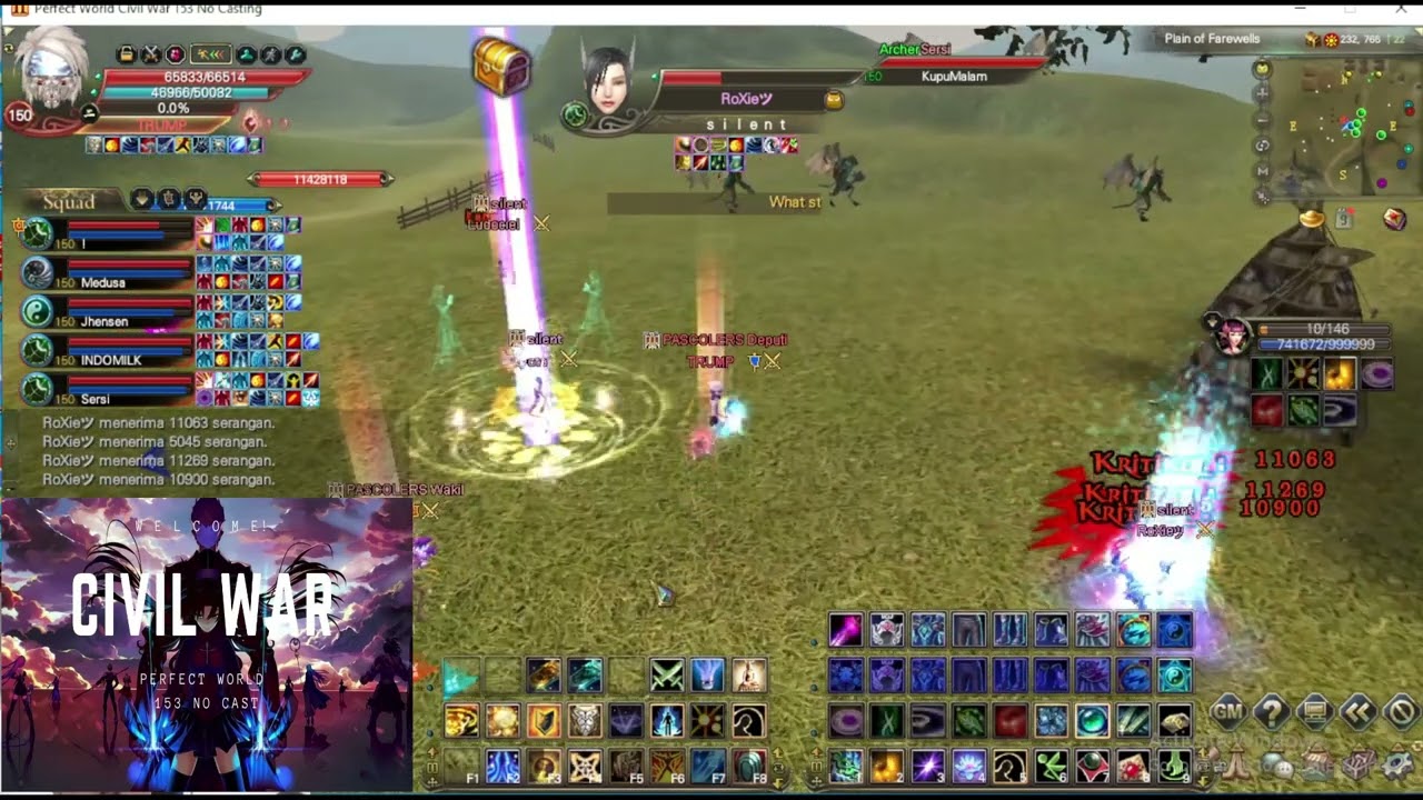 Perfect World Civil War 153 Nocast || PASCOLERS VS Silent