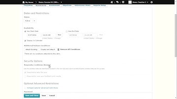 D2L v10.6 Instructor Tutorial: Quizzes - Adjusting Restrictions