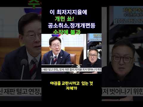 #개헌 쑈 #<strong>야당</strong> 분열 노림수 #국민의힘