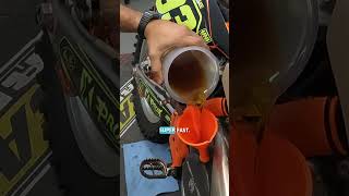 2 stroke KTM oil change - Shell Rotella