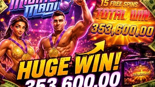 HUGE WIN! 🔥 353,600.00 TOTAL WIN | 15 FREE SPINS | Mighty Mania screenshot 5