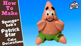 Spongebob Squarepants Cake Tutorial - How to Make Patrick Star Cake Topper