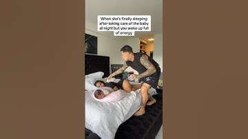 DAD AND BABY WAKES MOM UP BY DOING THIS! #shorts