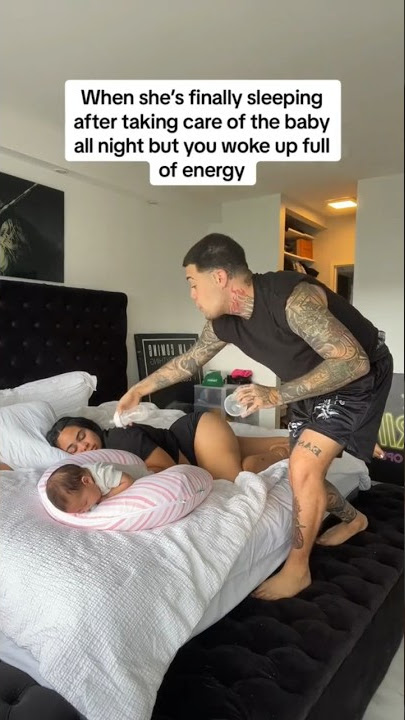 DAD AND BABY WAKES MOM UP BY DOING THIS! #shorts