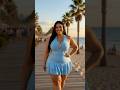 Baby Blue Ribbed Halter Ruffle Mini Dress | Curvy Beach Summer Look | Starfish Vibes 💙🌊