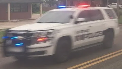 Mustang Police Tahoe responding 4/22/19