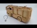 Fire Truck - Wooden Car Model