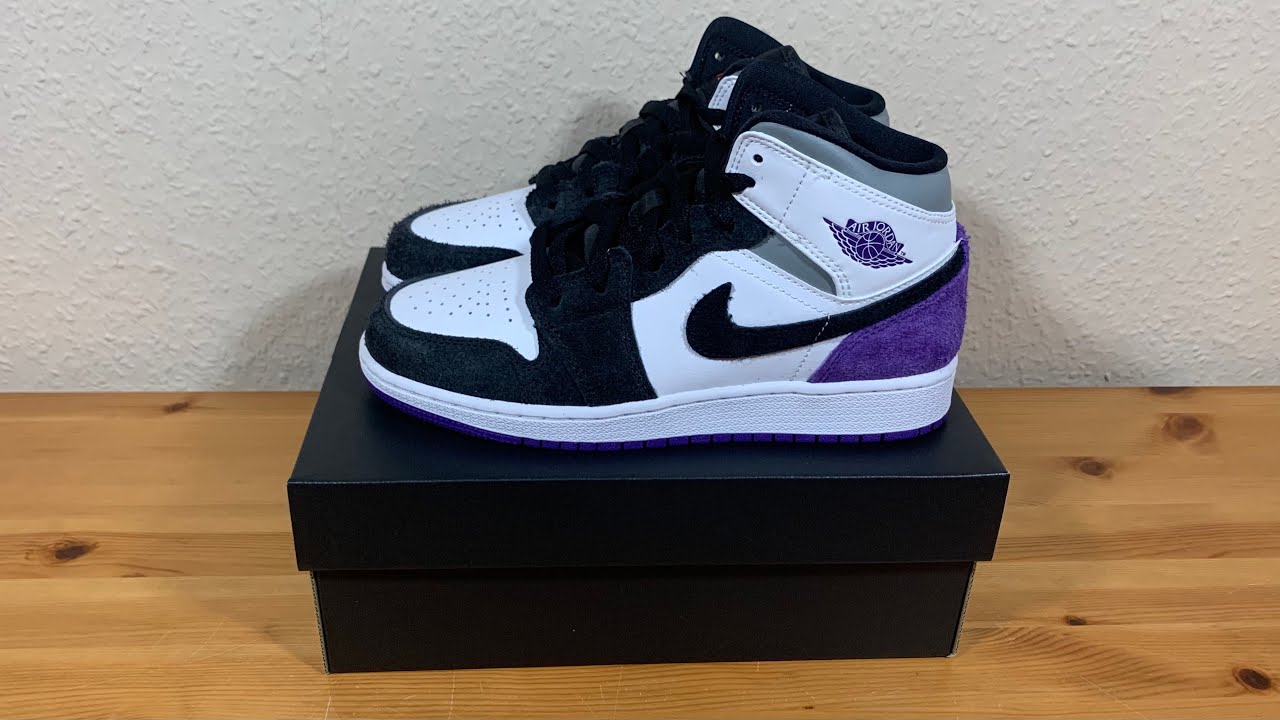 Jordan 1 Retro High Court Purple White (GS) - 575441-500