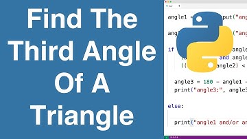 Find The Third Angle Of A Triangle | Python Example