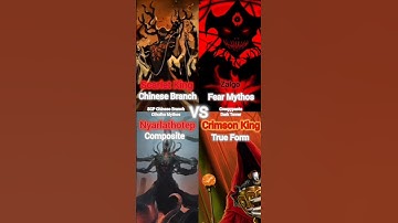 Scarlet King (CN) vs Zalgo (Fear Mythos) vs Nyarlathotep (Comp) vs Crimson King (TF)