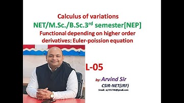 Euler-Poisson equation | Calculus of variations | #05