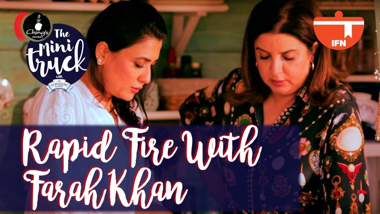 Rapid Fire Round with Farah Khan | The Mini Truck | Mini Mathur | India Food Network