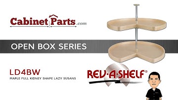 Rev-A-Shelf LD4BW Kidney Shape Lazy Susan