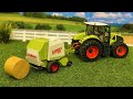 RC Tractor Claas Xerion at work with balewrapper!