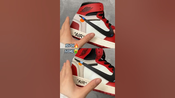 Real Vs Fake Off-White Chicago Air Jordan 1 #sneakerhead #sneakers #shorts