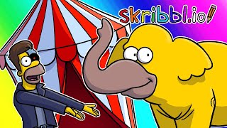Scribbl.io Funny Moments - The Homer Circus!