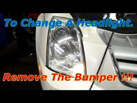 How To Replace The Headlight On A 2006 Cadillac STS