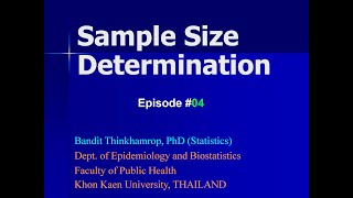 SampleSize EP 04: Other considerations on sample size calculation