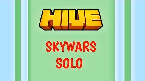 Hive Skywars Solo With Split Controls || Minecraft PE Gameplay