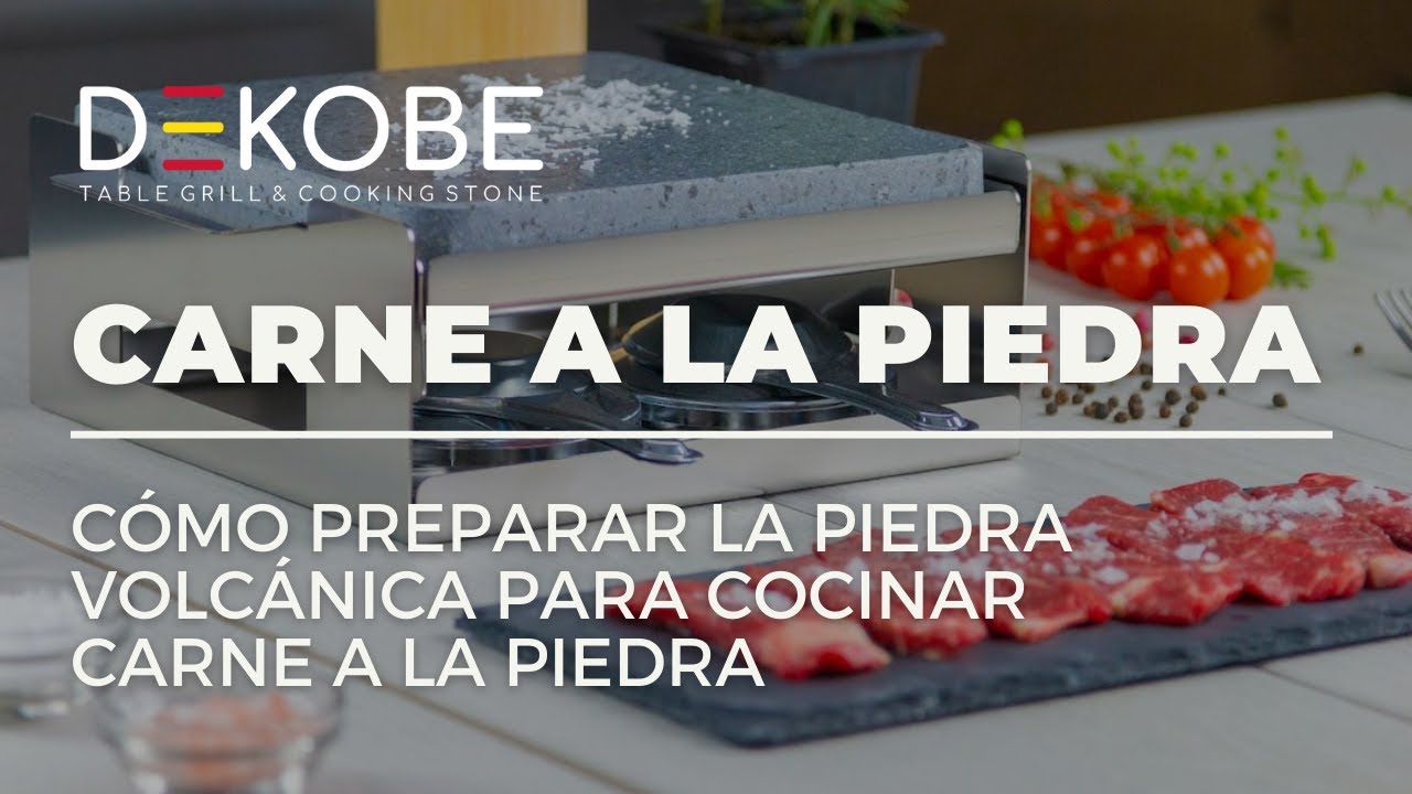 Carne a la Piedra: Preparación de la piedra volcánica - Calentar la piedra  - YouTube