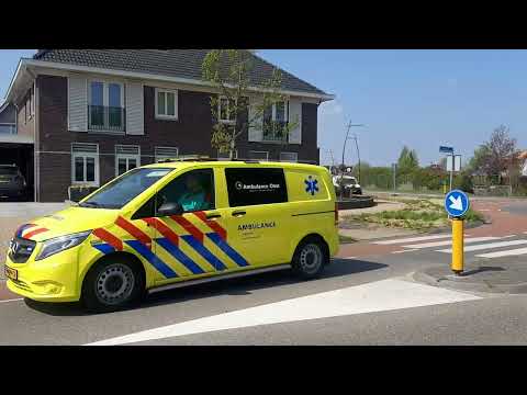 A1 rapid responder komt ter plaatse bij medische inzet in Losser