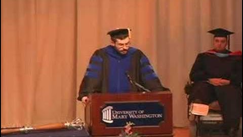 UMW Honor Convocation - Prof. Jeff McClurken