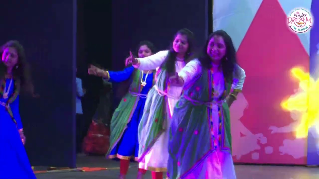 Aav Re Varsad... Performance by Kinder Dream Preschool Staff.