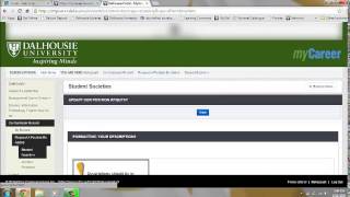 Dalhousie University CCR - How To Add A Society Position To The CCR Directory Tutorial