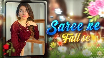Saree Ke Fall Sa 🍃| Alight Motion | Insta Trend Xml । AE Inspired | Free XML + Preset | SAHID EDITZ 