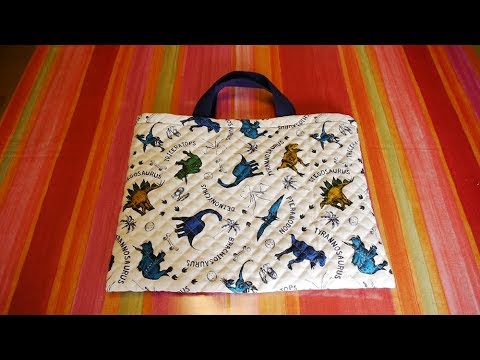 レッスンバッグの作り方 裏生地付 入園 入学グッズ Youtube